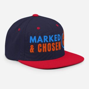 Marked & Chosen Snapback in Navy and Red.